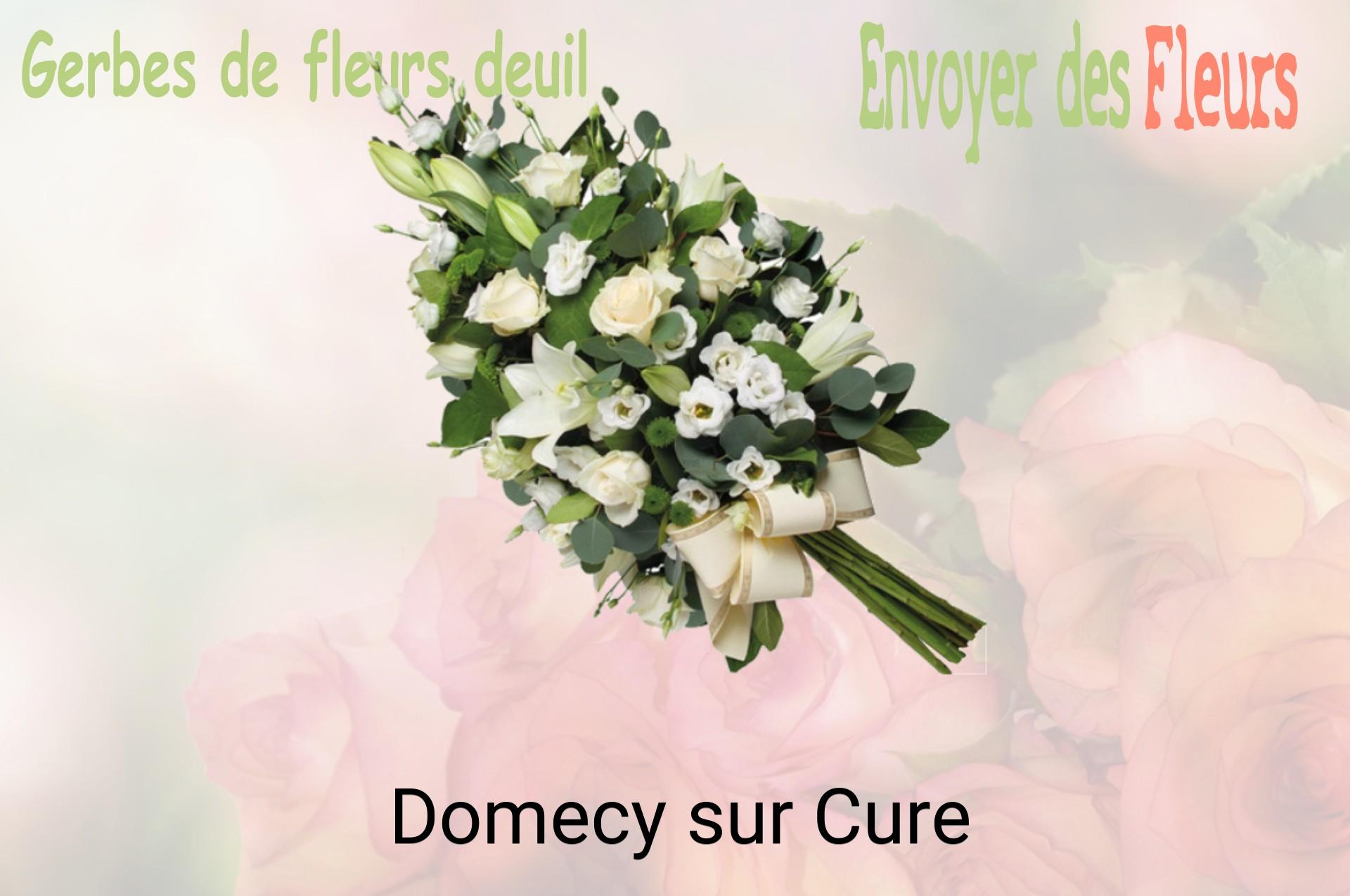 Gerbe de fleurs de deuil livrée à Domecy-sur-Cure